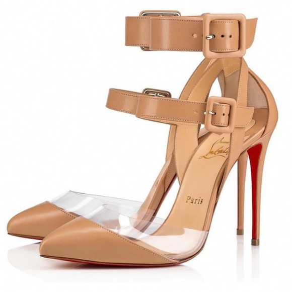 Christian Louboutin Shoes - NWB Multimiss PVC Leather Buckle Strap Heels
